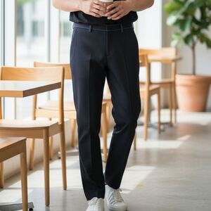 EUC Adolfo Size 44 (US Size 34) Charcoal Wool Straight Leg Dress Pants!!